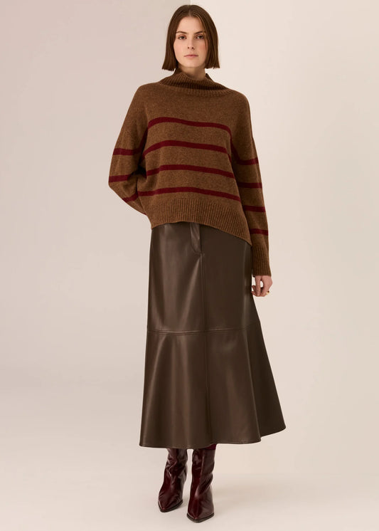 POL - Astor Stripe Knit - Toffee Stripe