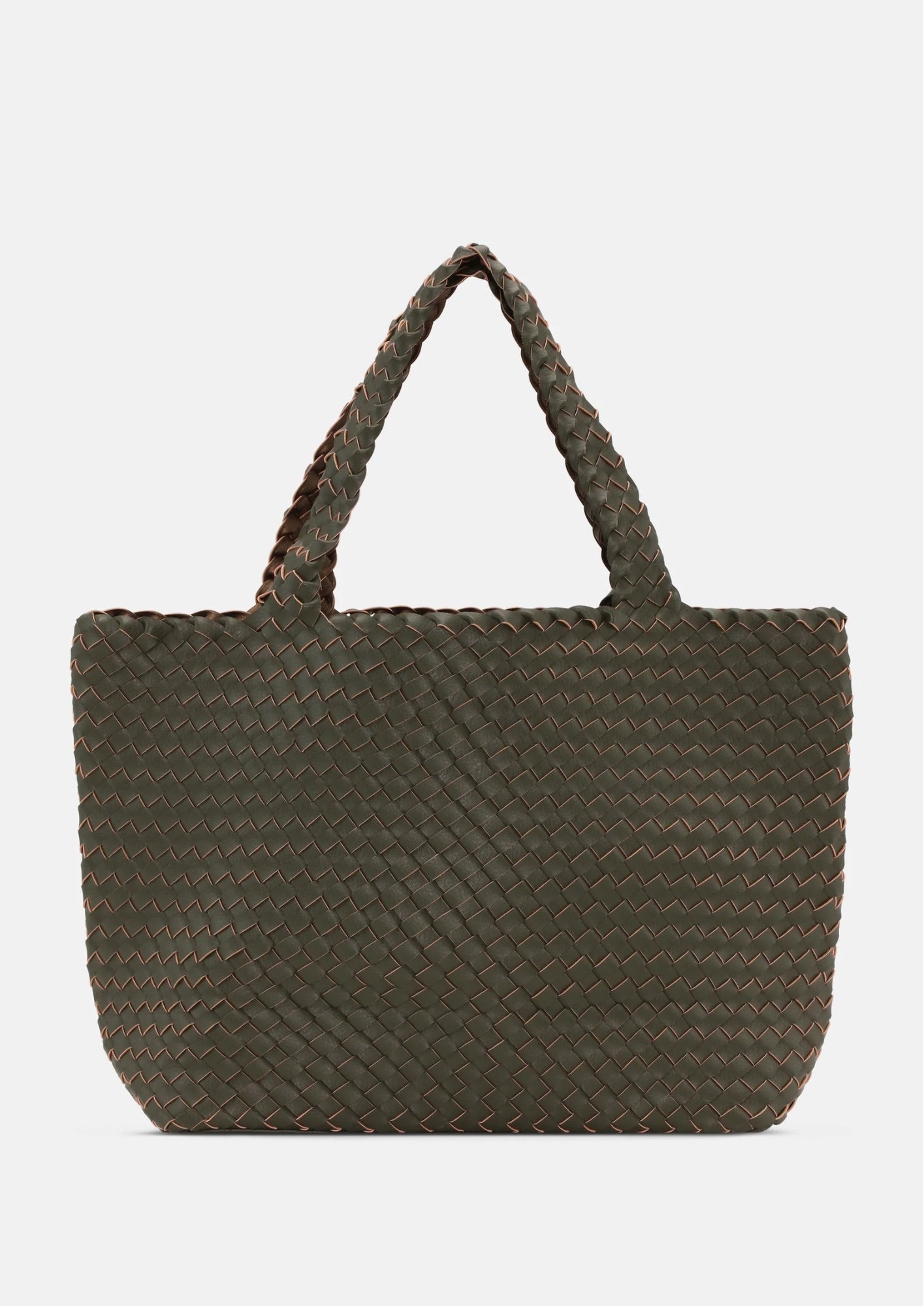 Ilse Jacobsen - Woven Tote Bag in Olive Leaf