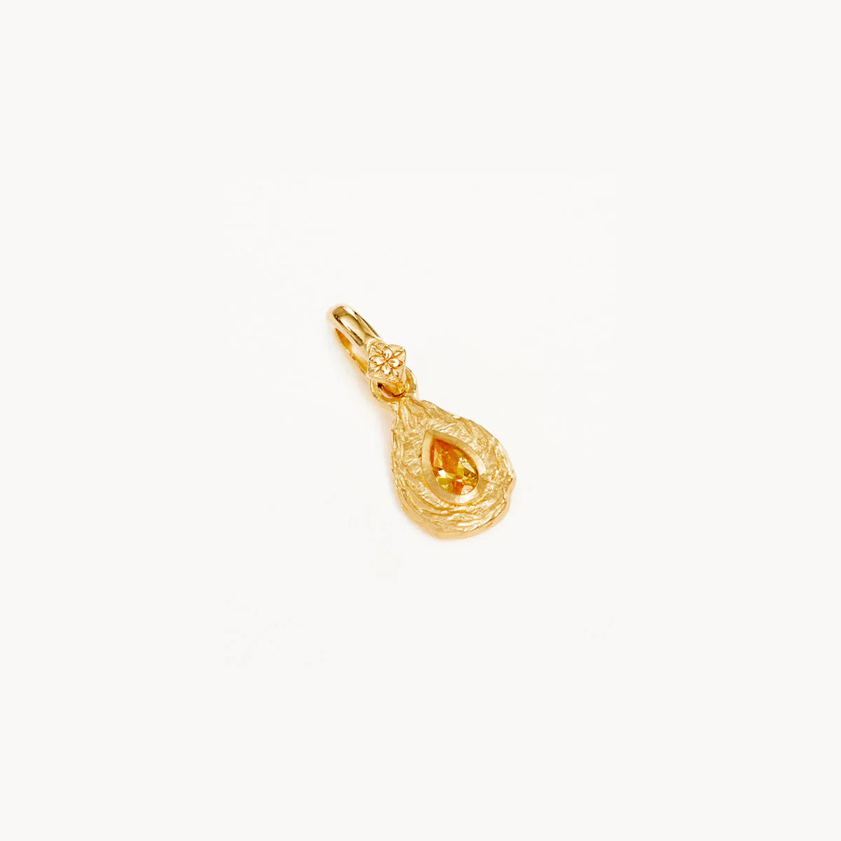 By Charlotte - With Love Birthstone Pendant - November (Yellow)