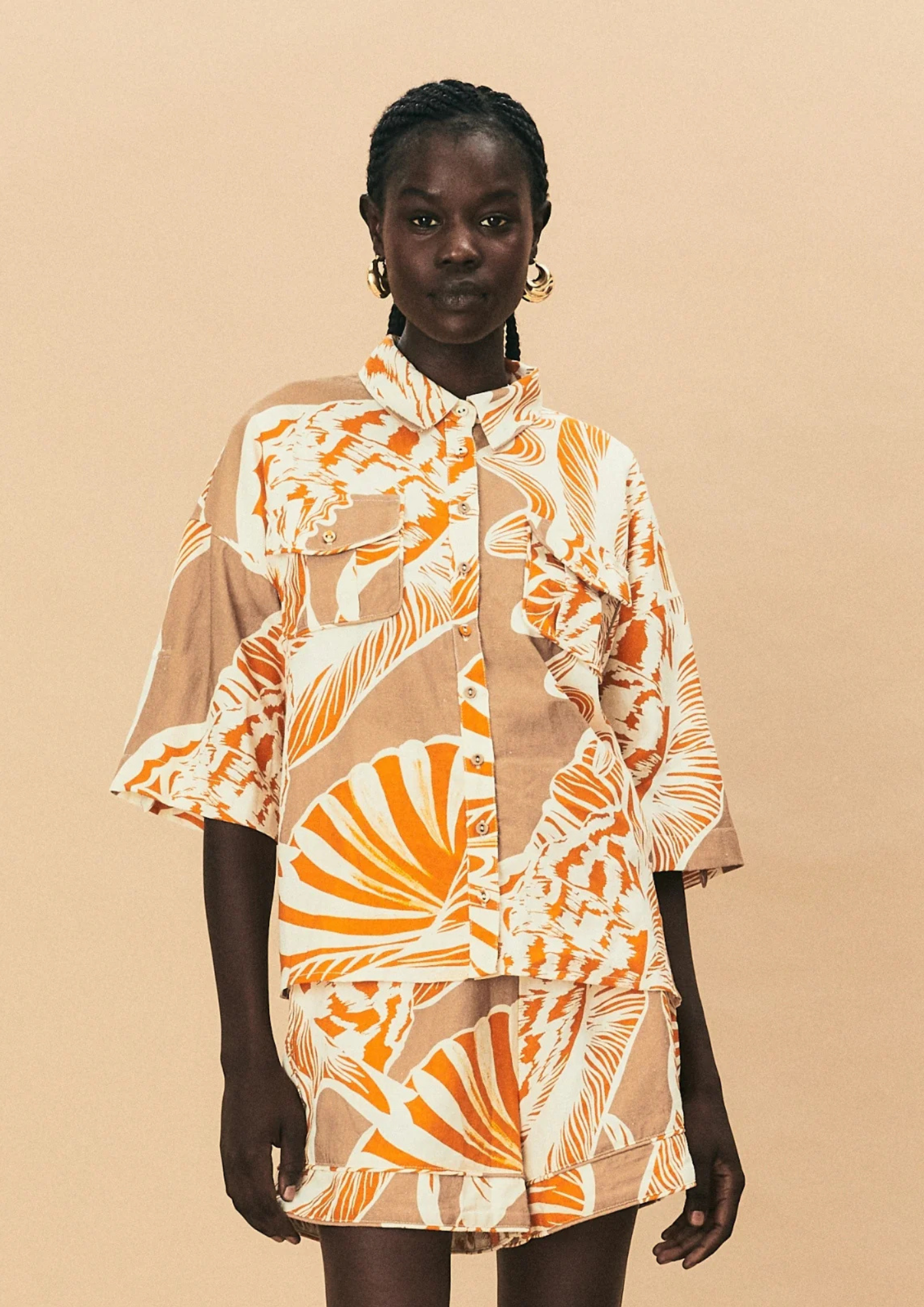 La Maise Cannes Shirt - Seashell Print