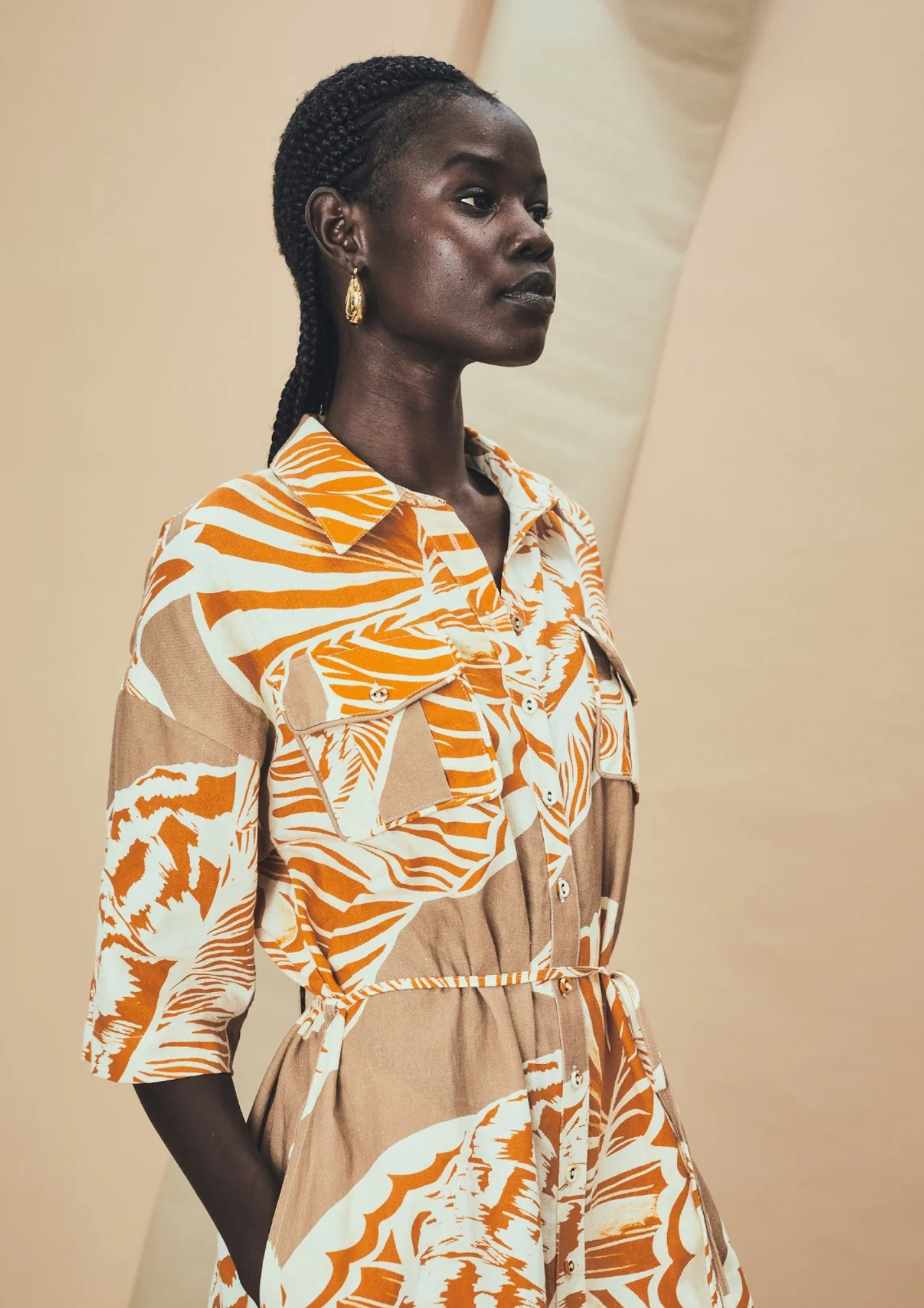 La Maise Cannes Mini Dress - Seashell Print