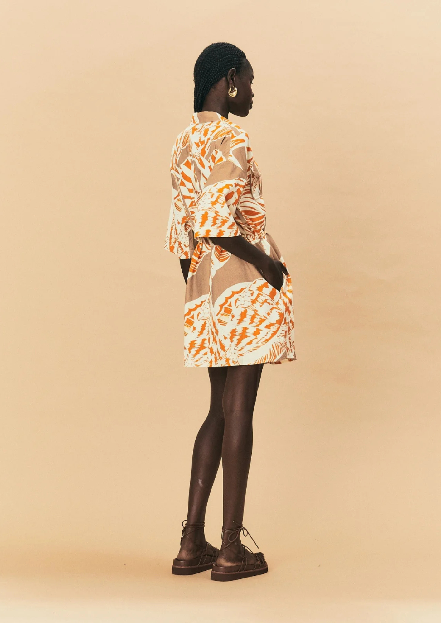 La Maise Cannes Mini Dress - Seashell Print