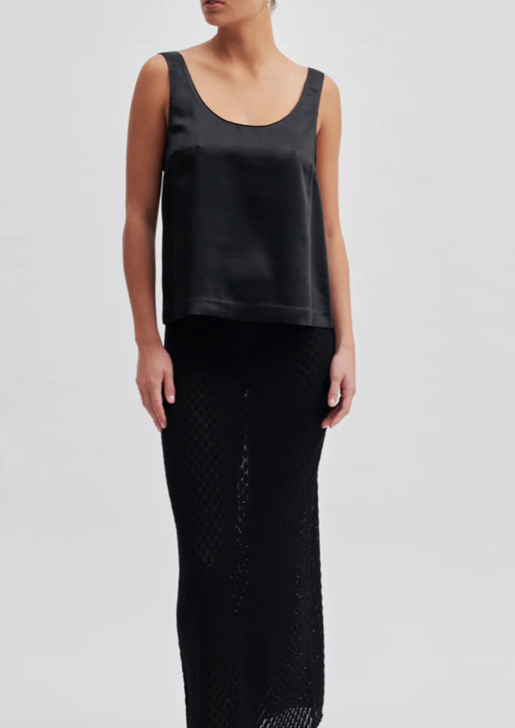 Second Female - Odile Sateen Top - Black