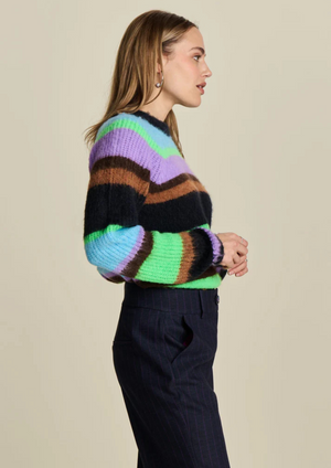 POM Pullover - Brushed Stripes