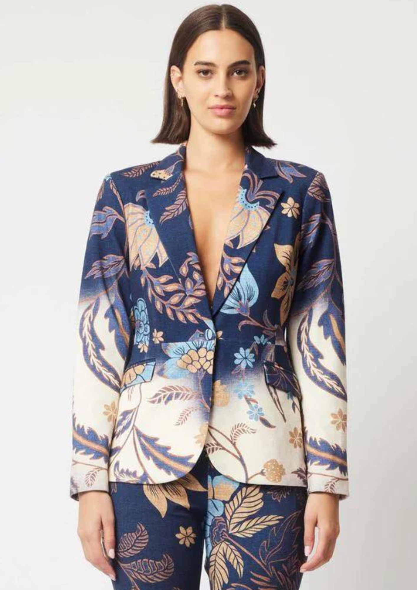 Once Was Venus Ponte Blazer - Lotus Flower