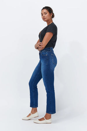 Kireina - High Rise Kick Flare Leg Jean Vacay KAW23704