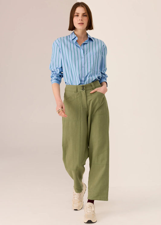 POL- Bronel Barrel Pant - Green