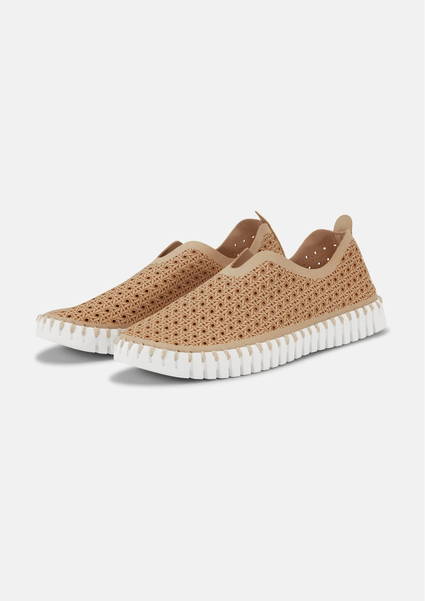 Ilse Jacobsen - Tulip Shoes Braided Latte White TULIP4031