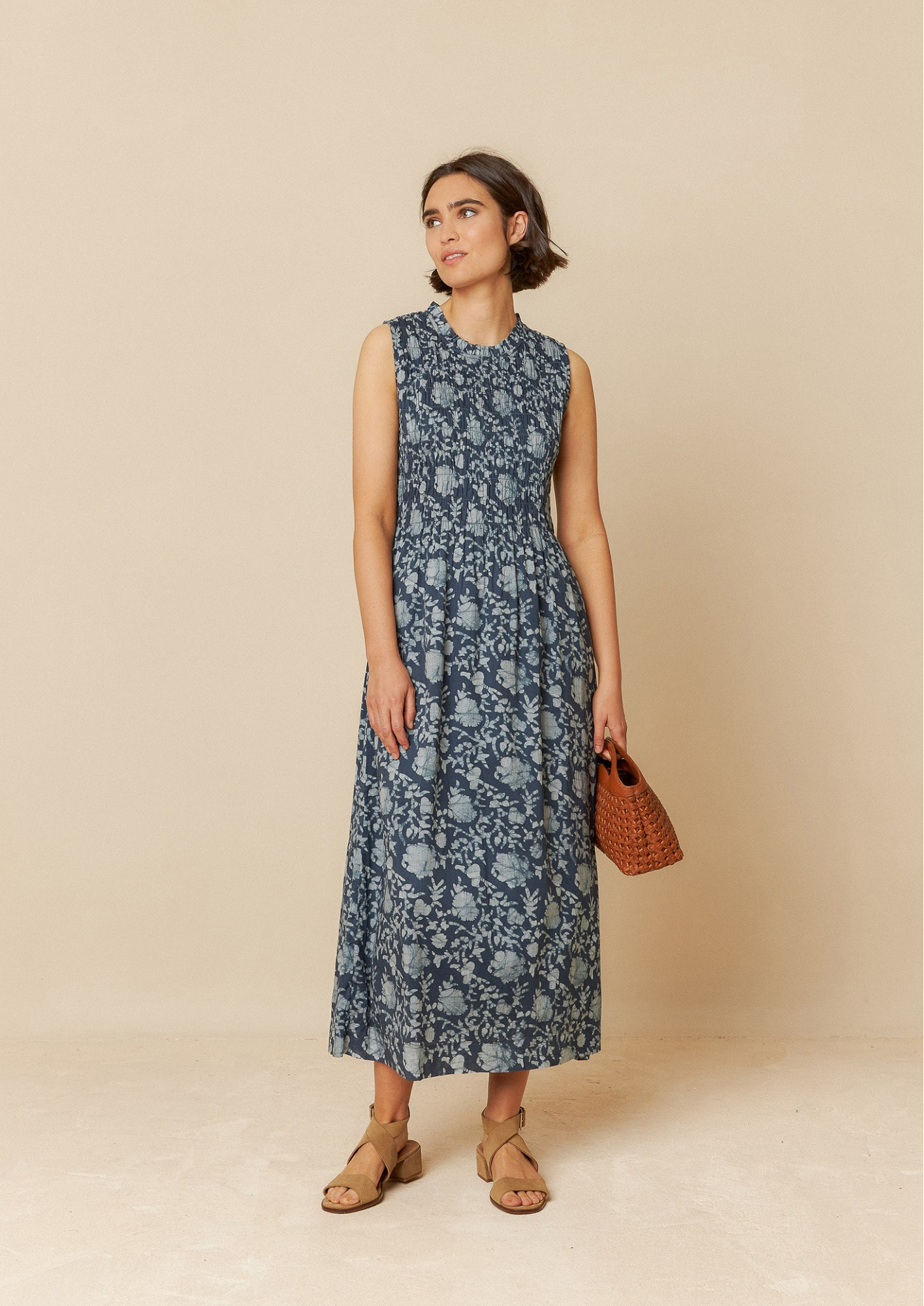Indi & Cold Indigo Organic Cotton Woven Dress