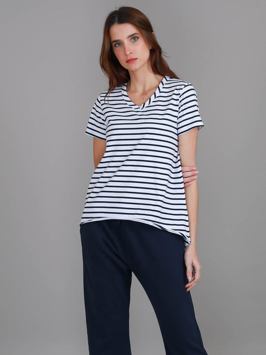 3rd Story Thornton Tee Nautic Stripe