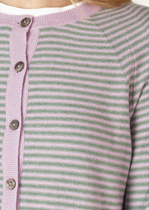 Zaket & Plover - ZP7148 Lilac Stripe Cardigan