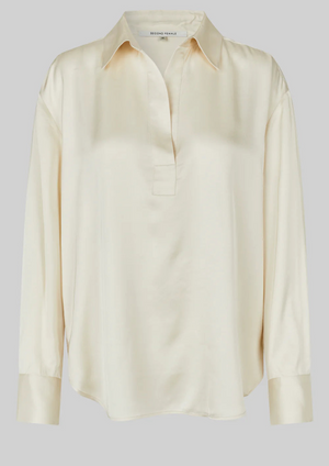 Second Female Bardi V neck Blouse - Brazilian Sand