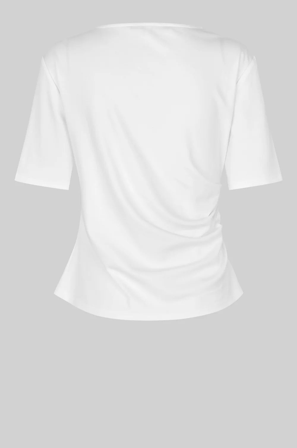 Second Female Ulina ruched Drape Tee White