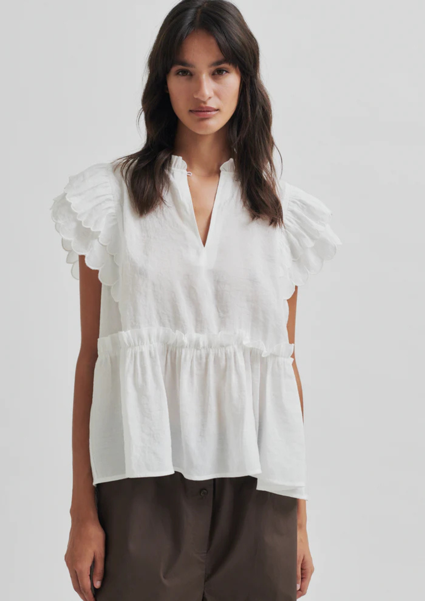 Second Female Terra Frill Blouse - Tradewinds