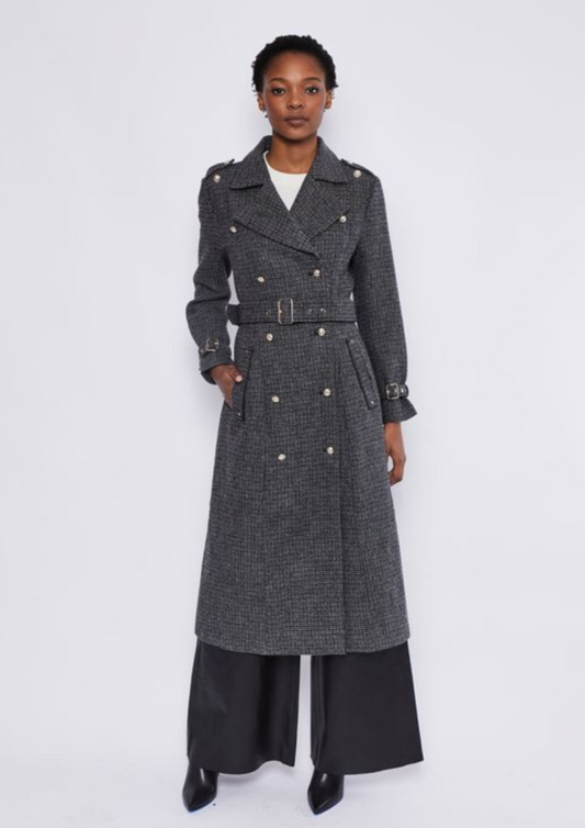 DEA Bella Trench Coat - Grey