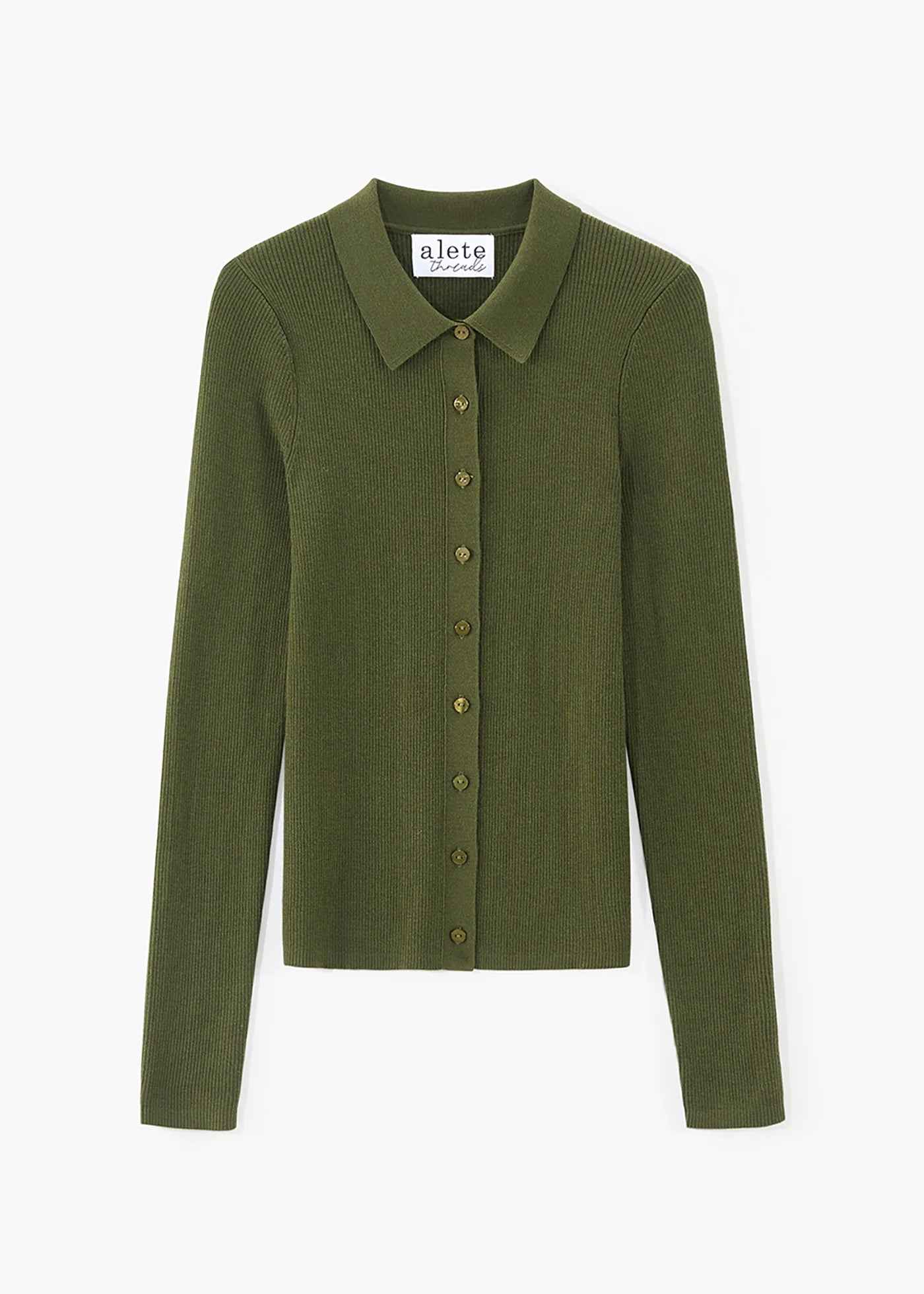Alete Threads - Lulu Ribbed Cardigan - Olive