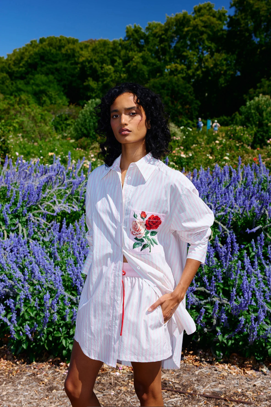 Aston Studio - Buddy Shirt - Baby Rose Stripe