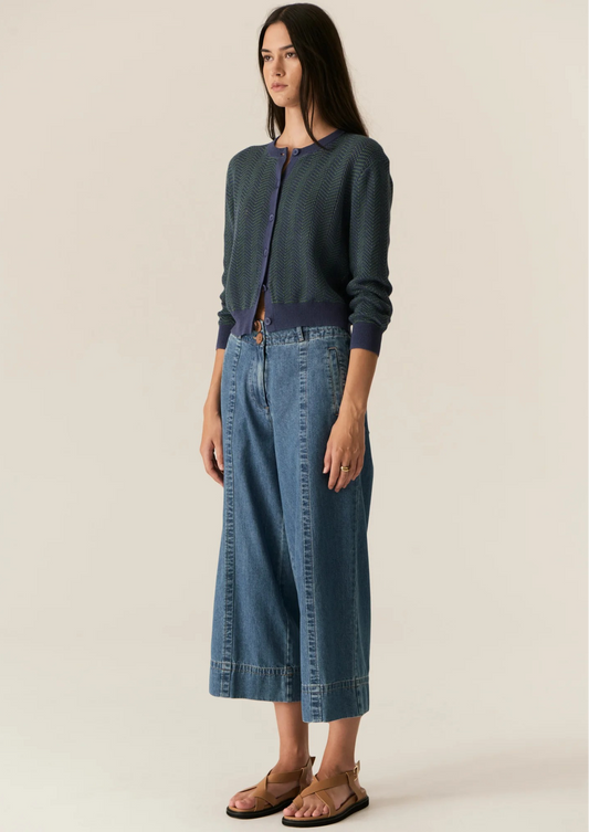 POL Carsen Crop Pant - Light Wash
