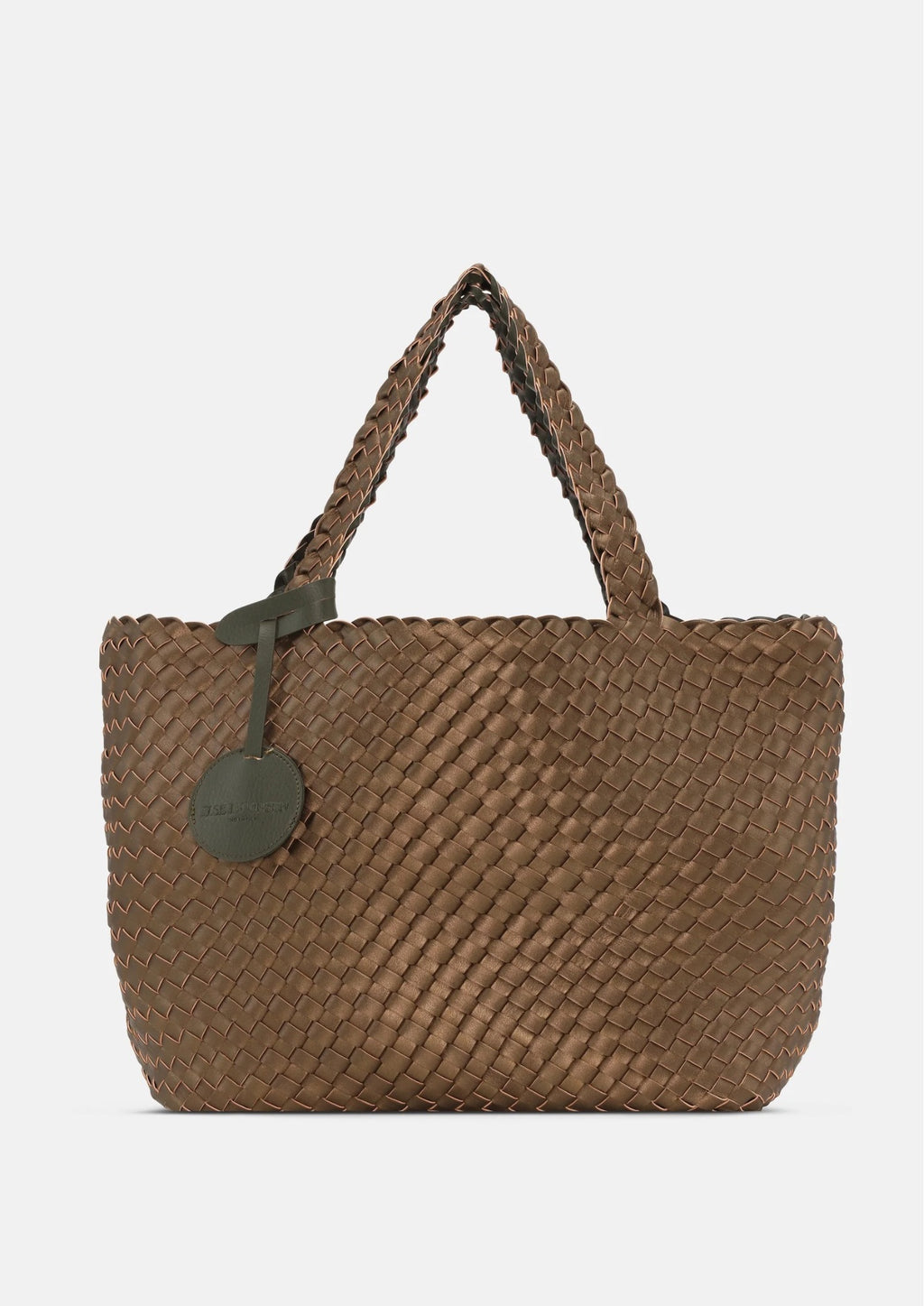 Ilse Jacobsen - Woven Tote Bag in Olive Leaf