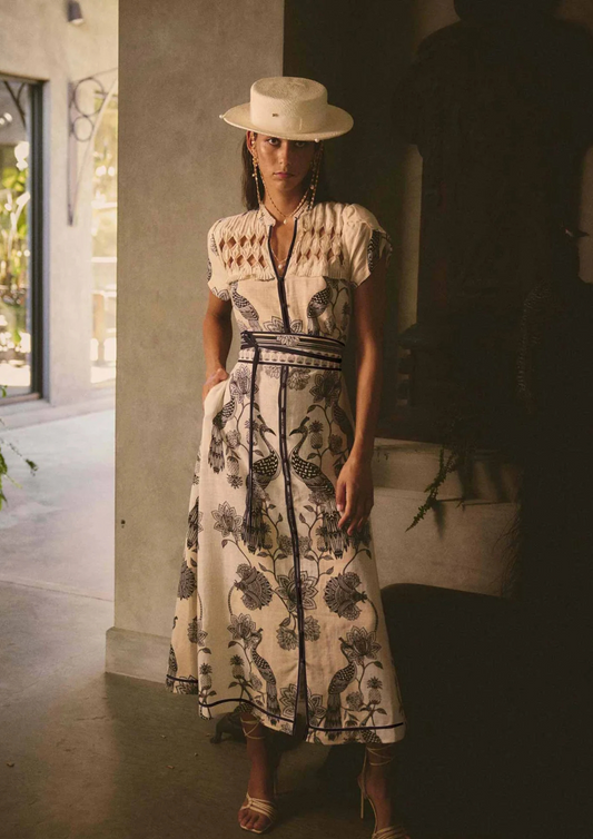Once Was Xanthia Diamond Smock - Imperial Stone