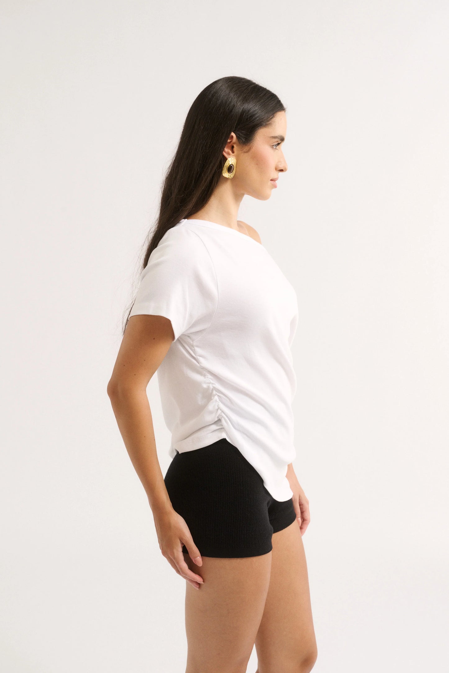 Estelle Off Shoulder T-shirt - White