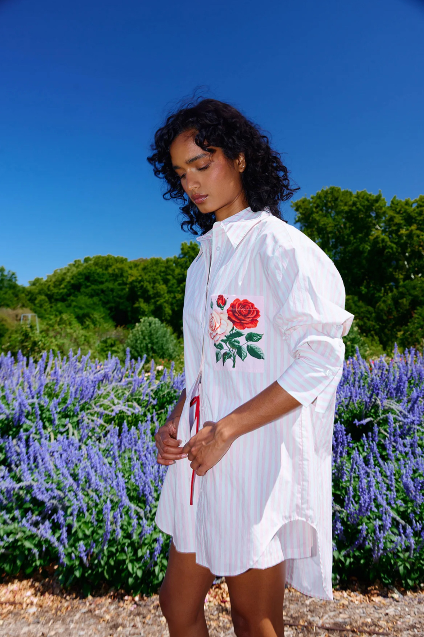 Aston Studio - Buddy Shirt - Baby Rose Stripe