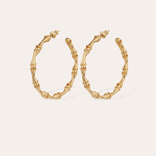 GAS BIJOUX - Bamboo Hoop Earrings