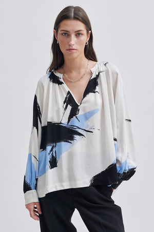 Second Female Josie Graphic Print Blouse - Open Air