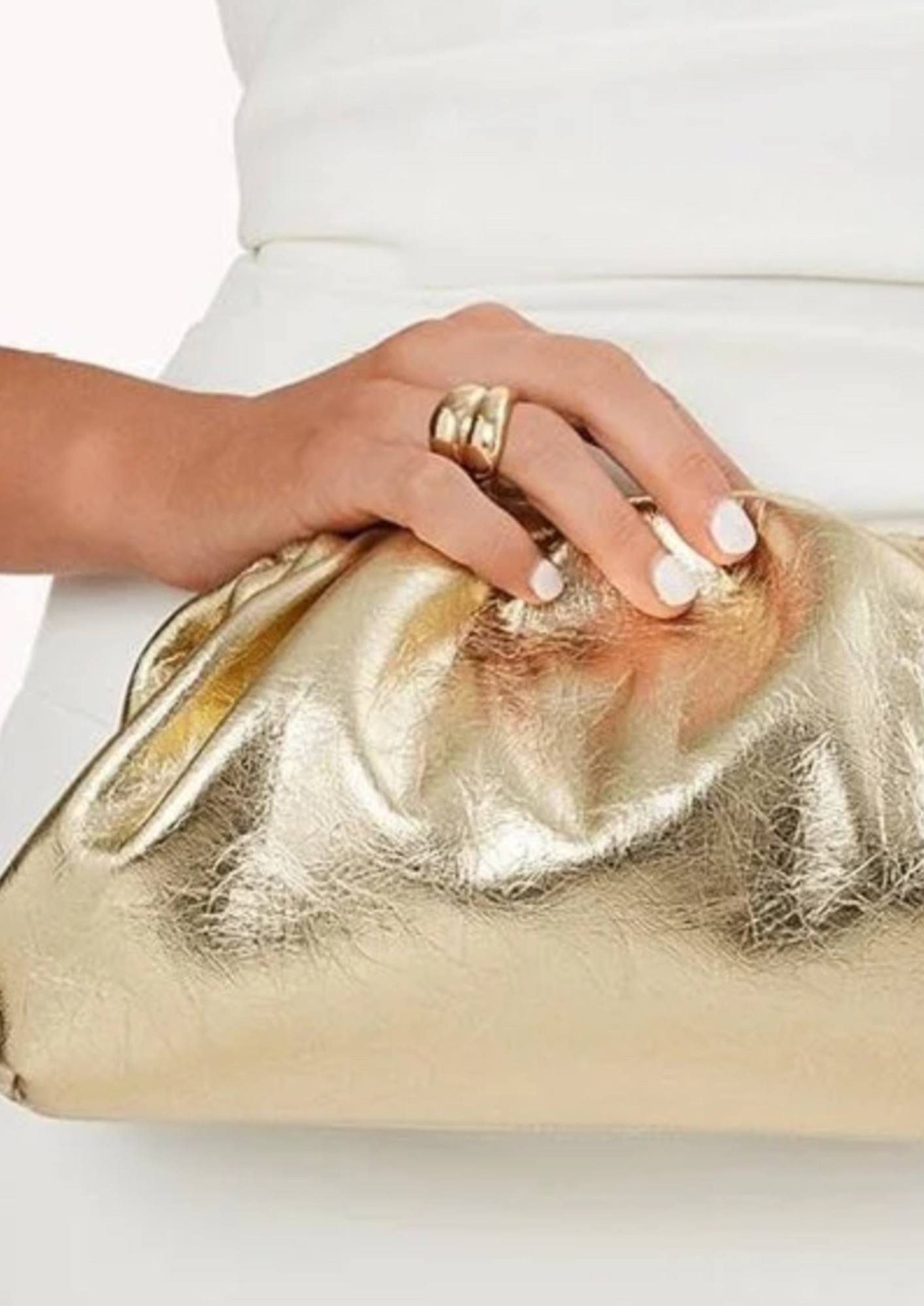 Billini Kyla Clutch Bag - Gold Metallic