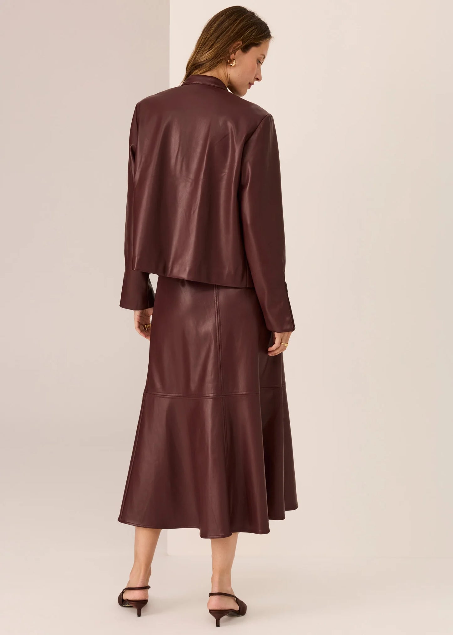 POL - Hugo Crop Jacket - Merlot