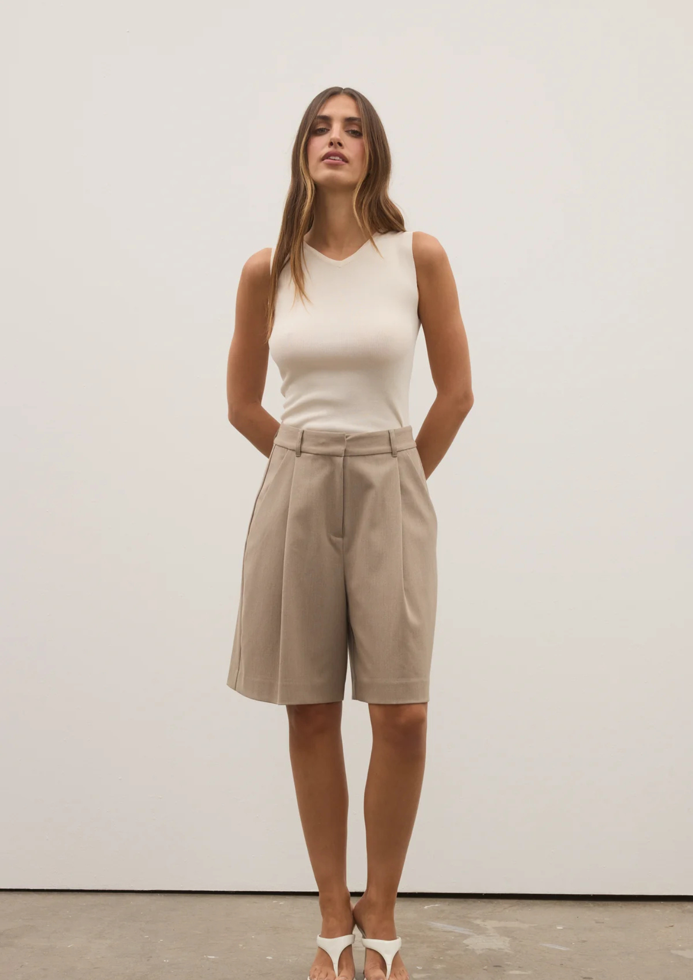 Bayse Mika Shorts - Stone