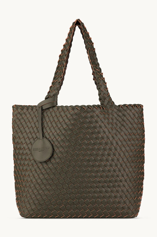 ILSE JACOBSEN - Tote Bag - Army/Gunmetal