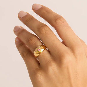 By Charlotte - Connect With Your Heart Ring - Gold