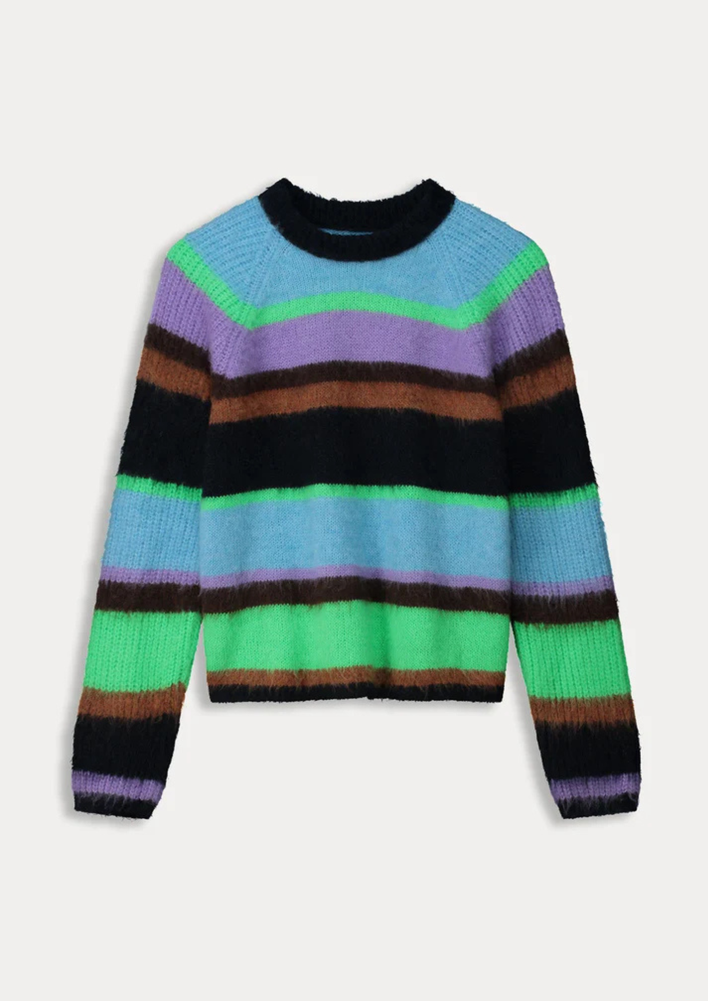 POM Pullover - Brushed Stripes