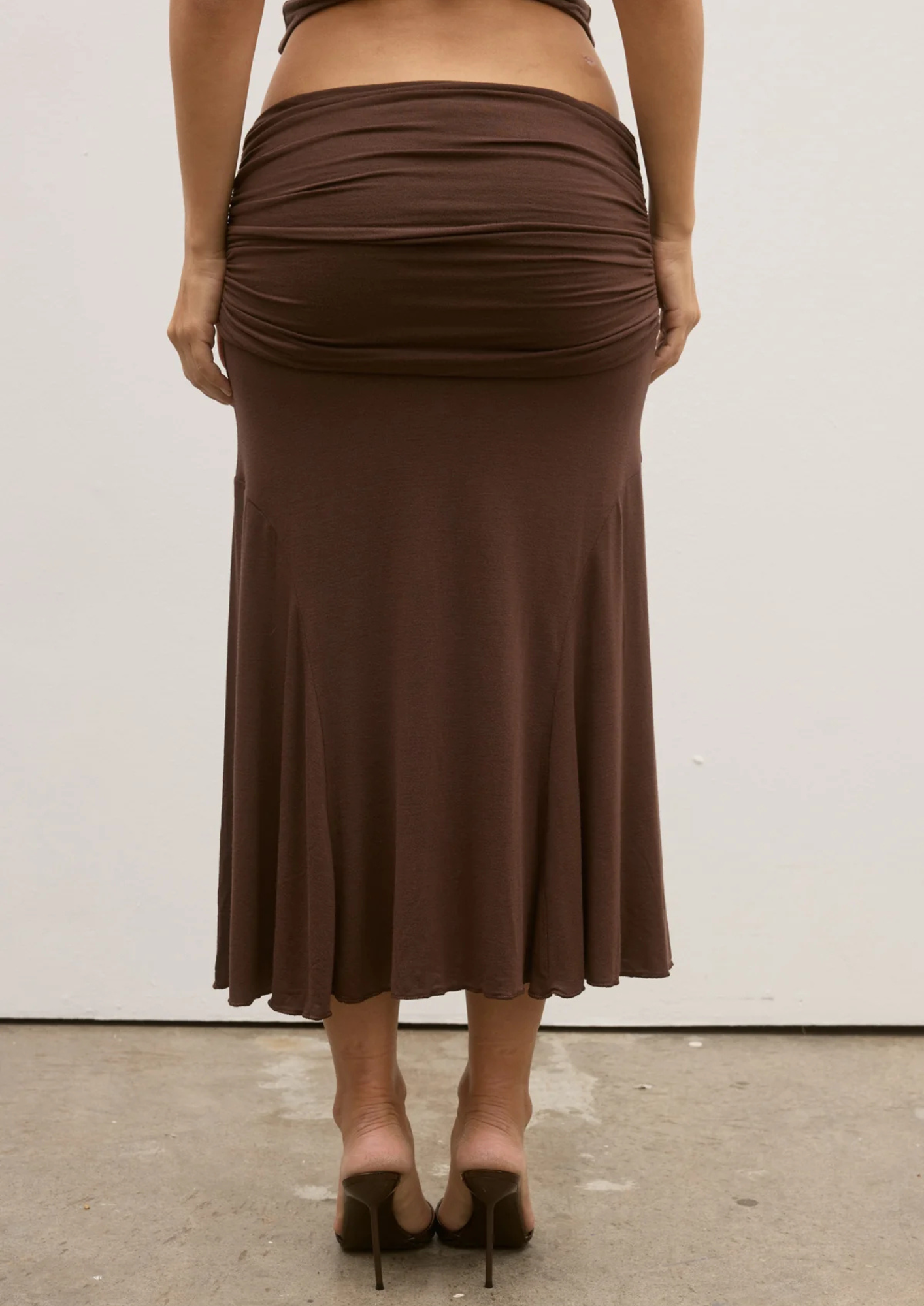 Bayse Noemi Skirt - Chocolate