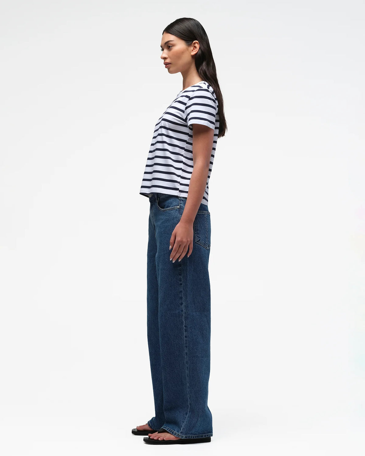 JACANDMOOKI - Alexa TShirt - Navy Stripe
