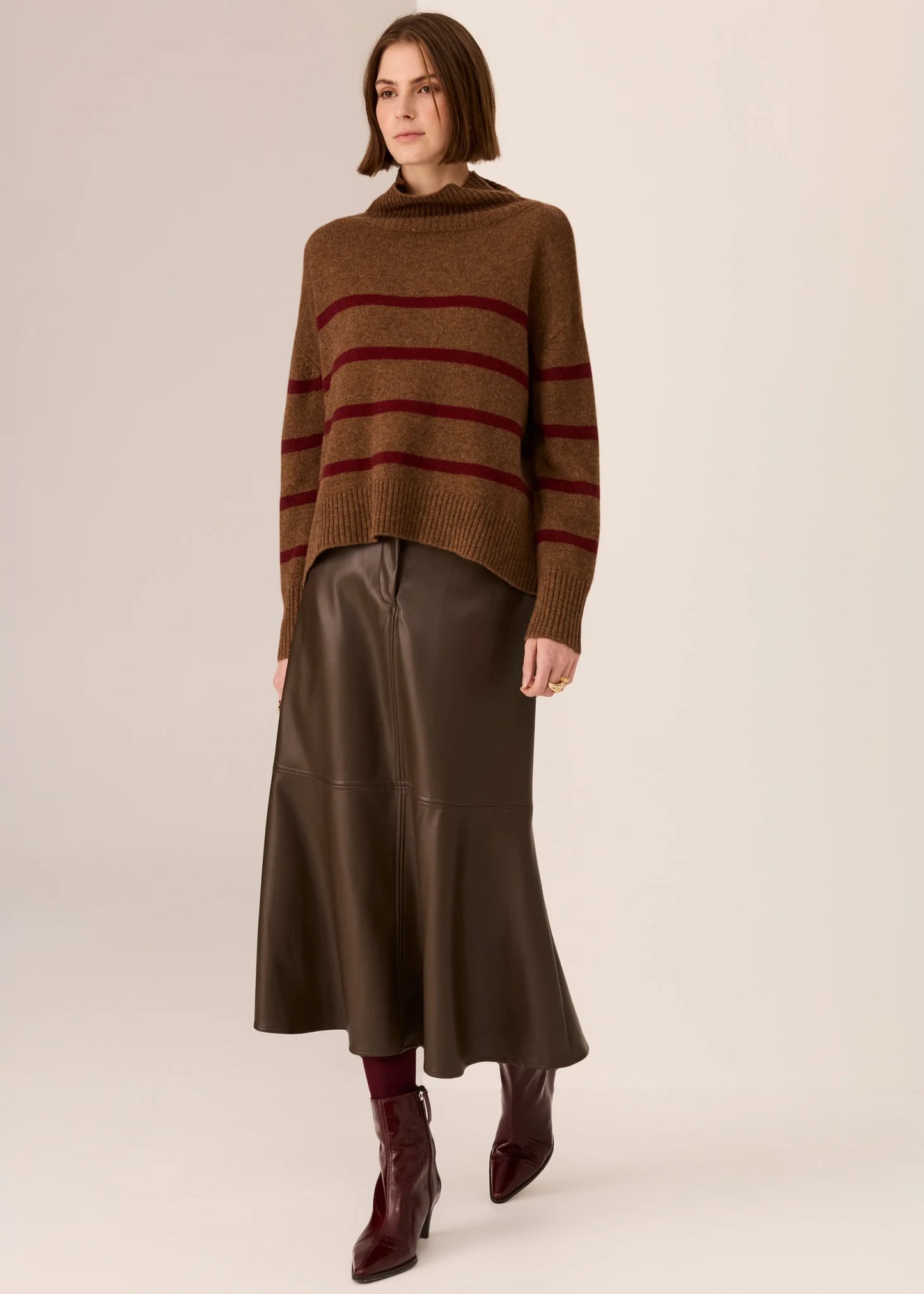 POL - Astor Stripe Knit - Toffee Stripe