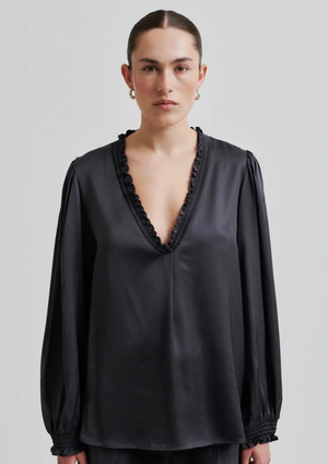 Second Female Bardi Silky Blouse - Volcanic Ash