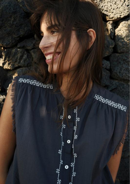 Indi & Cold Lore 100% Organic Cotton Woven Shirt