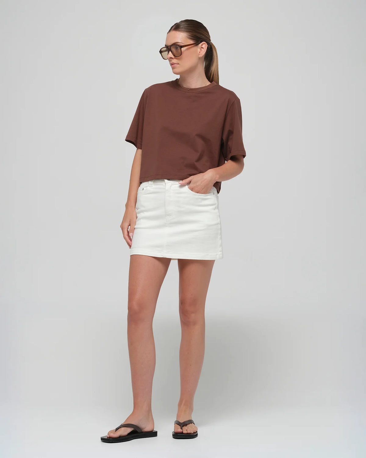 Jacandmooki Kaia T Shirt Chocolate