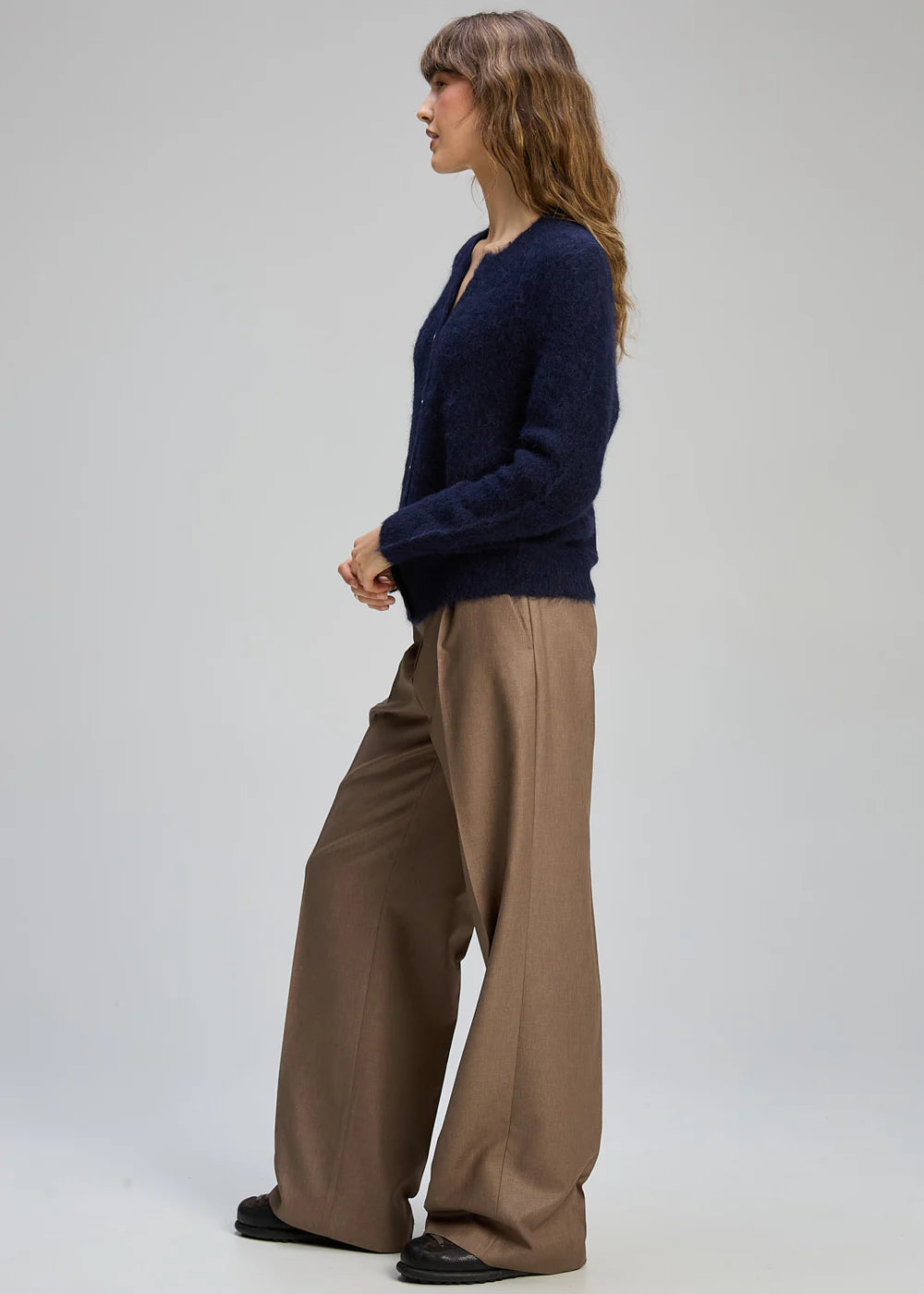 Zaket & Plover ZP8109 Alpaca Cardigan - Midnight