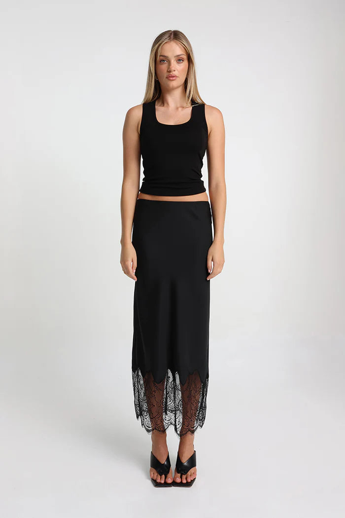 Madison Luella Black lace Skirt