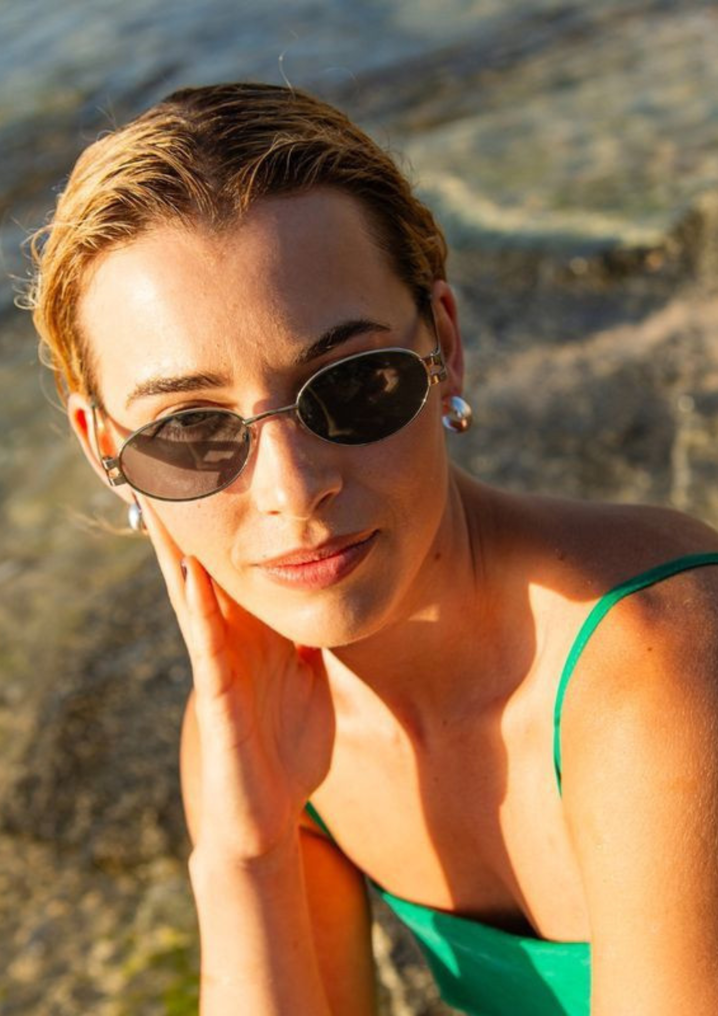 Sito Shades Stevie Silver Milky Sage/Grey