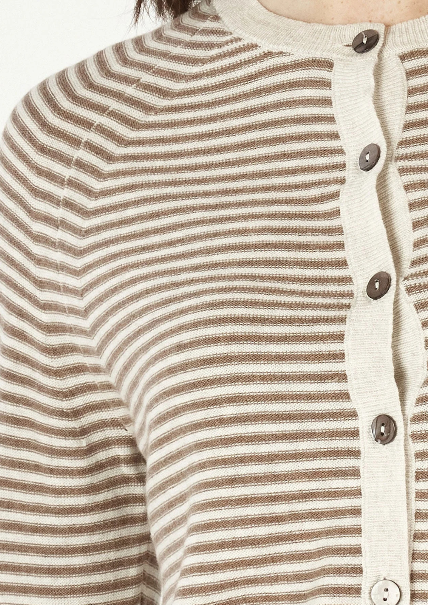 Zaket & Plover - ZP7148 Oat Stripe Cardigan