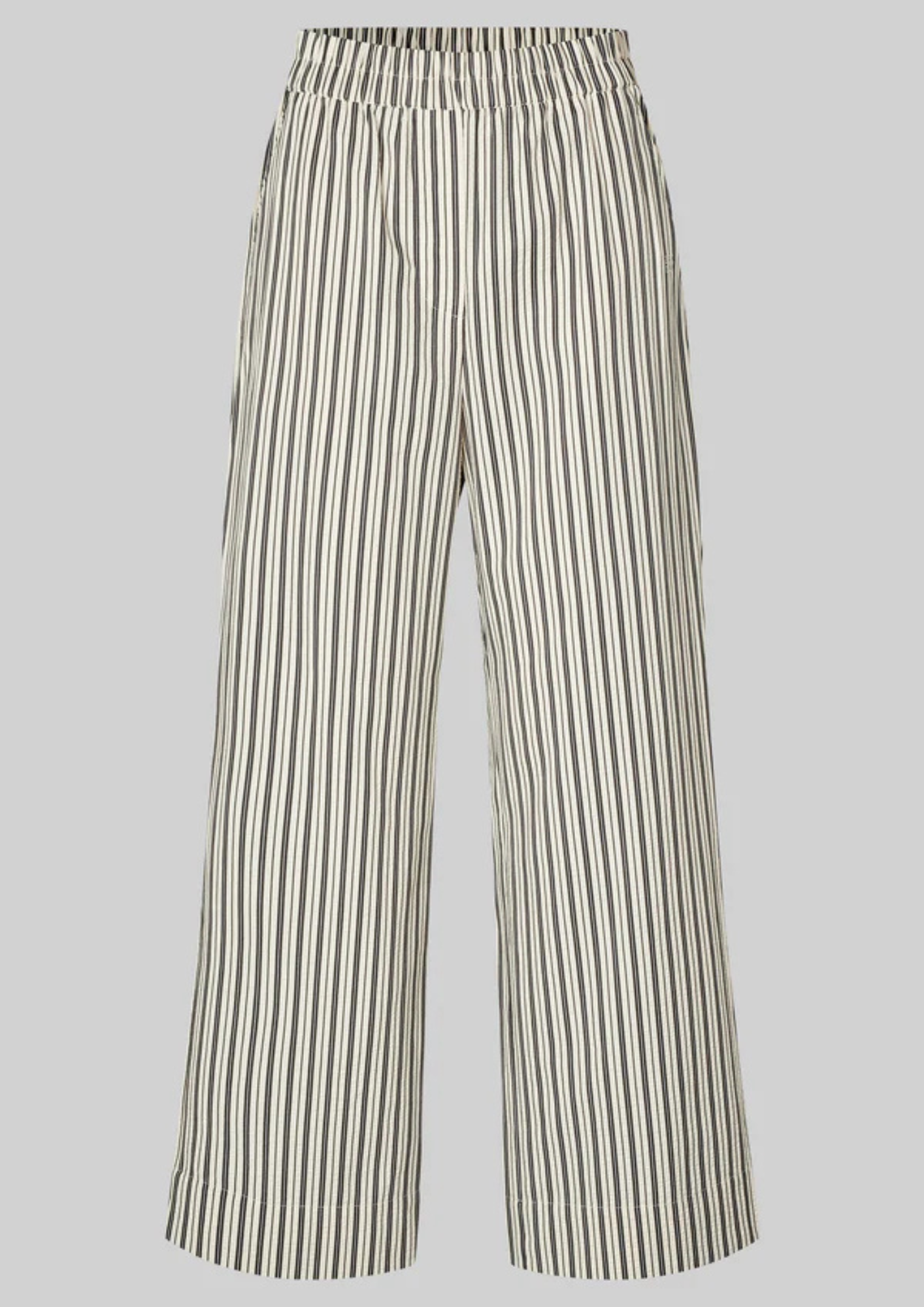 Second Female Serifa Stripe Pants - Black