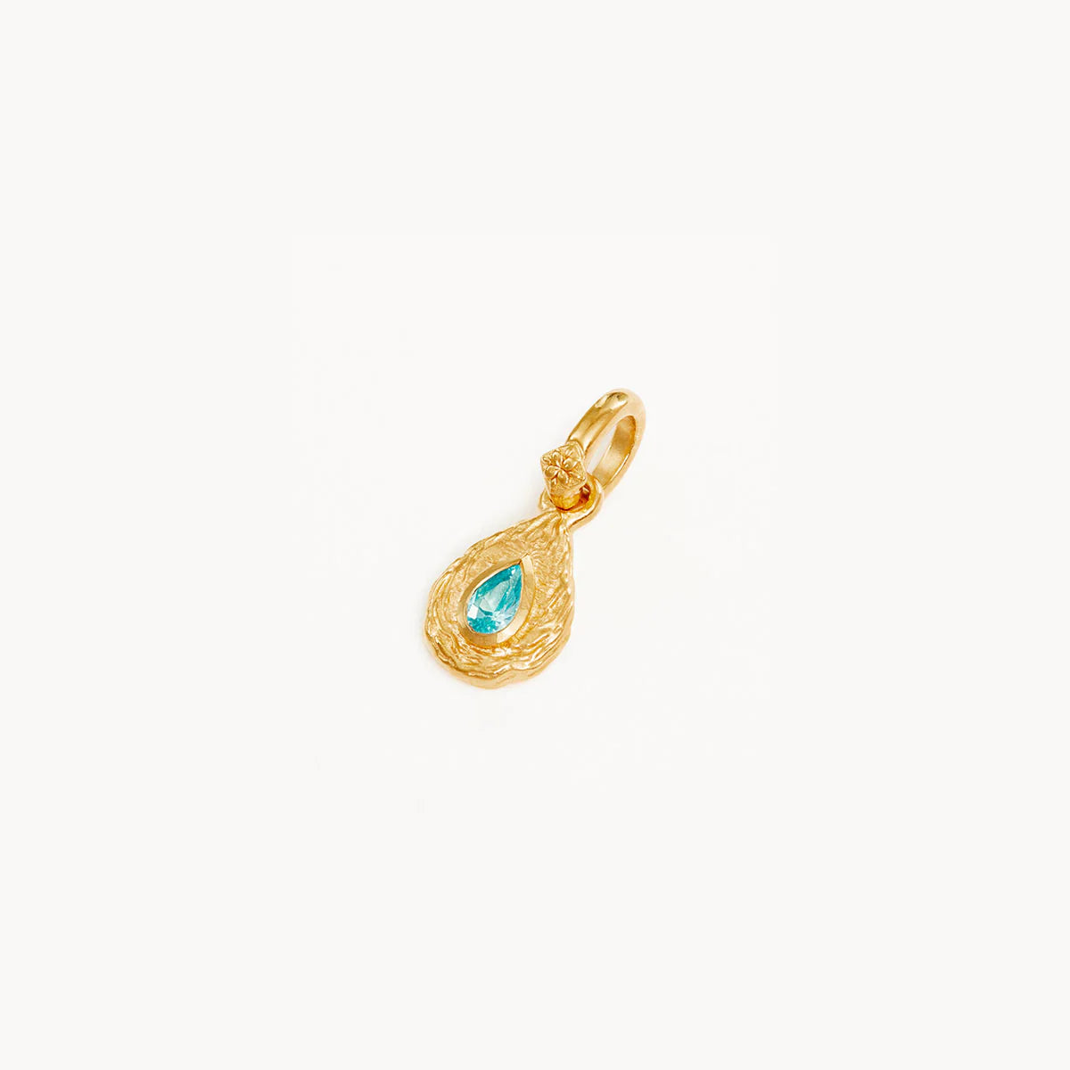 By Charlotte - With Love Birthstone Pendant - December (Bright Blue)