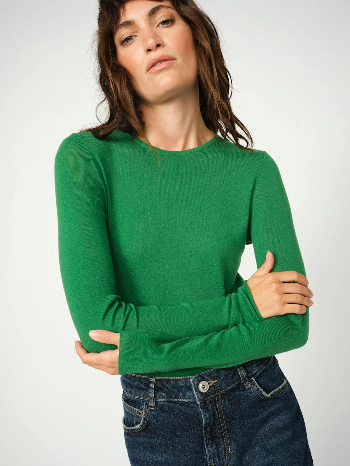 Mos Mosh Bouch O-neck Knit - Amazon