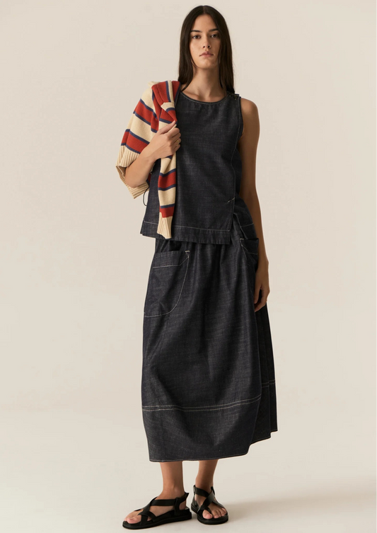 POL Avrid Skirt - Chambray