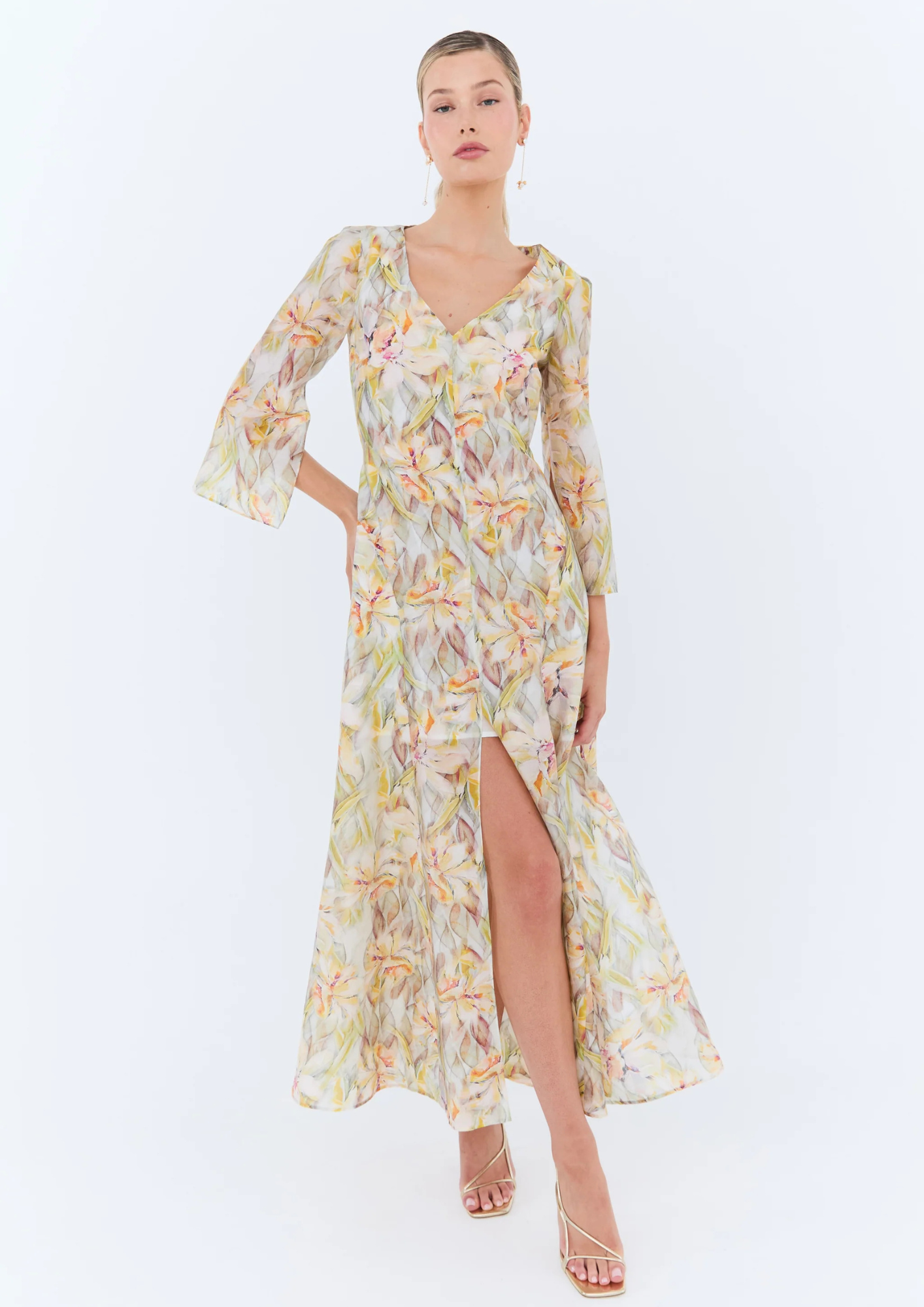 Eder - Camille Dress - Floral Mustard