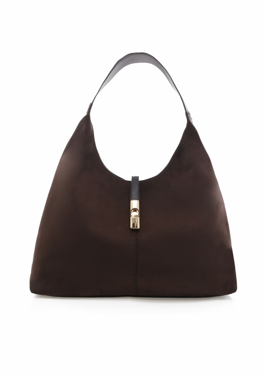 Billini Lamarr Shoulder Bag - Chocolate Suede